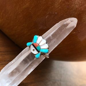Handmade Native Zuni Headdress Ring